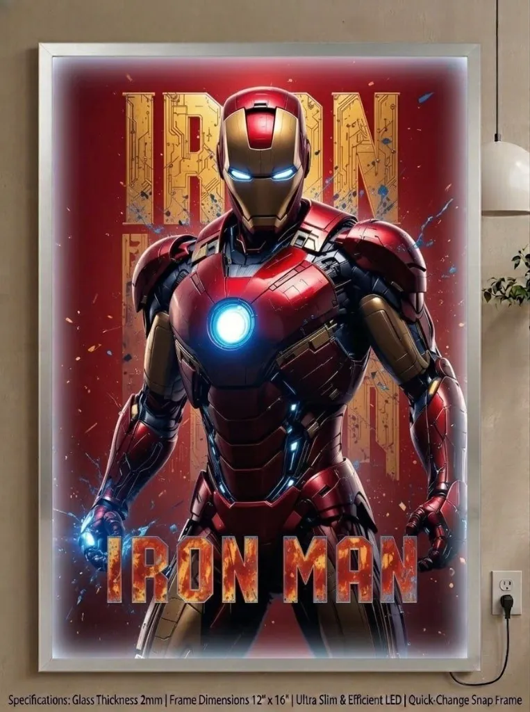 Ultra Slim LED LightBox A3 (Silver)